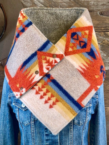 Chili Chief Joseph with luxe heathered brown fleece WildWool
