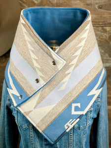 White Sands with luxe slate blue fleece WildWool