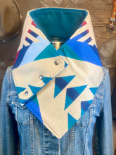 Load image into Gallery viewer, Los Lunas with luxe teal fleece WildWool