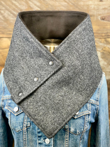 Charcoal with luxe black fleece WildWool