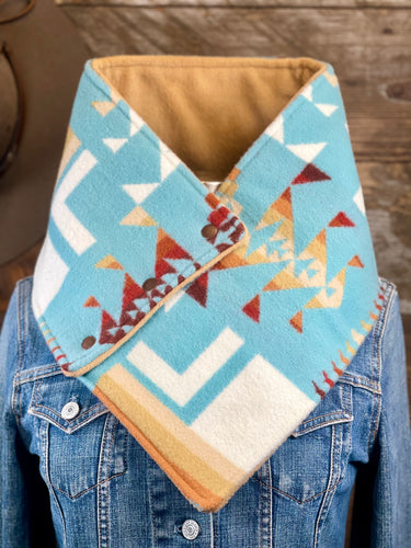 Aqua Chief Joseph with luxe camel fleece WildWool