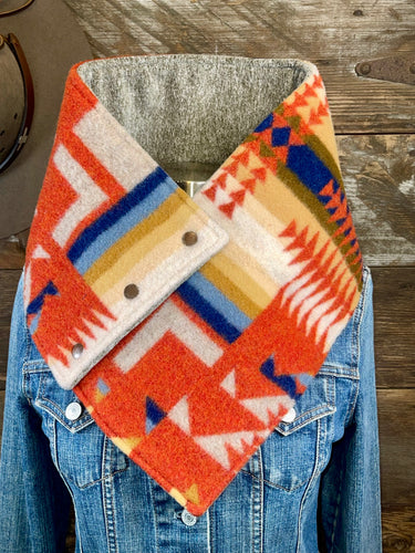 Chili Chief Joseph with luxe heathered brown fleece WildWool