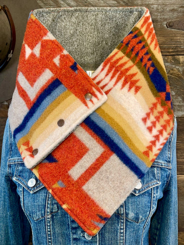 Chili Chief Joseph with luxe heathered brown fleece WildWool