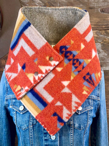 Chili Chief Joseph with luxe heathered brown fleece WildWool