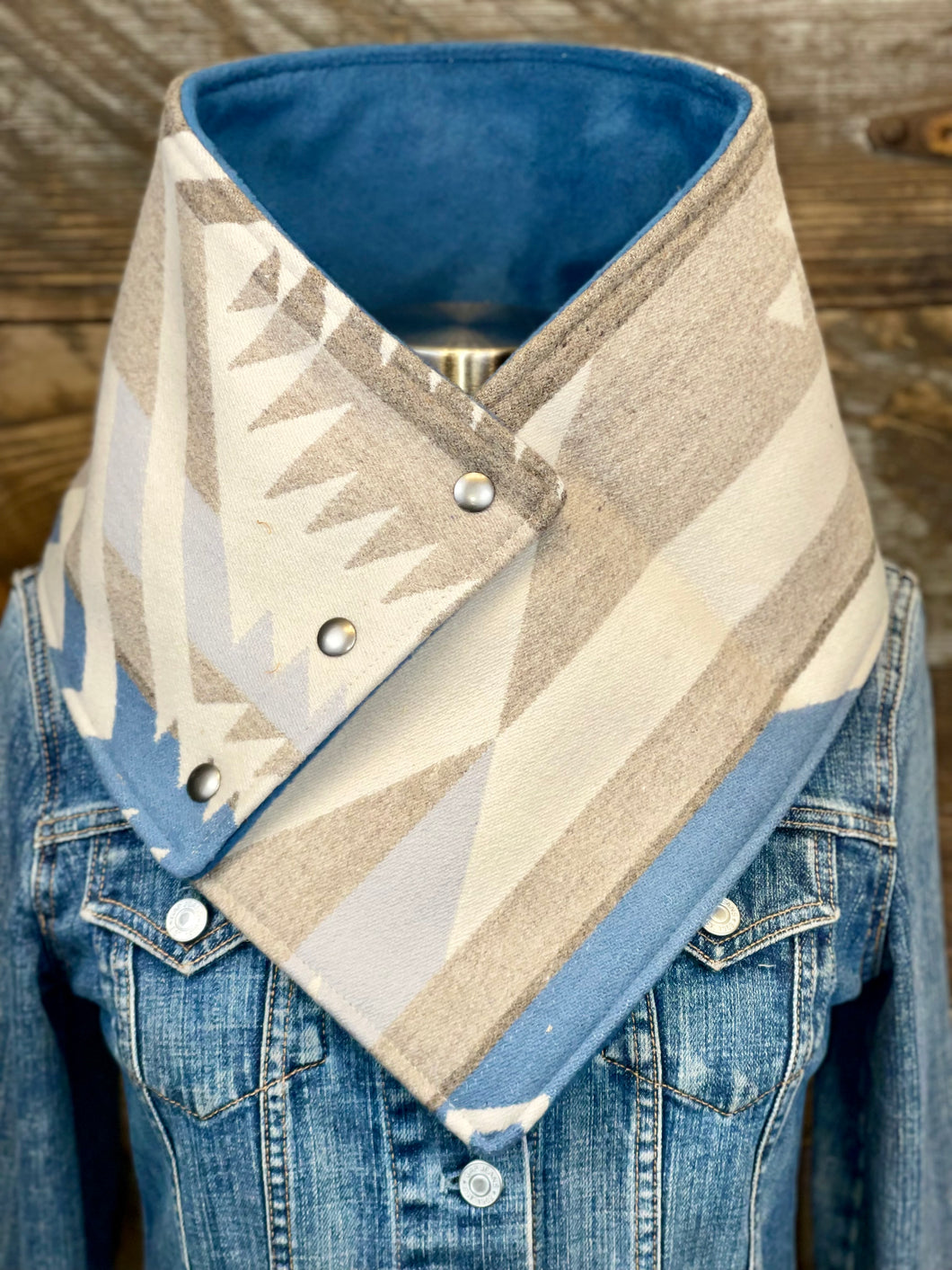 White Sands with luxe slate blue fleece WildWool