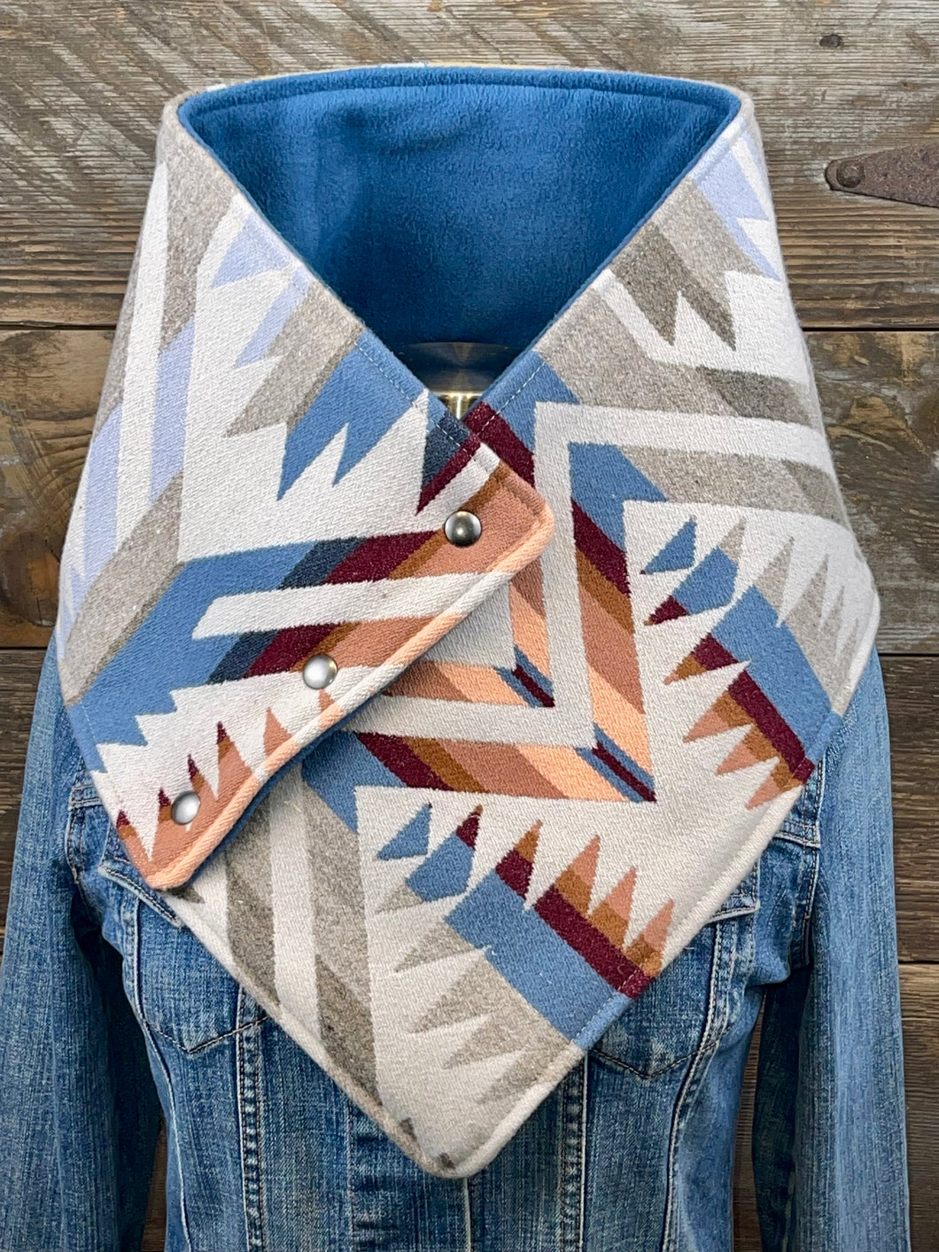 White Sands with luxe slate blue fleece WildWool