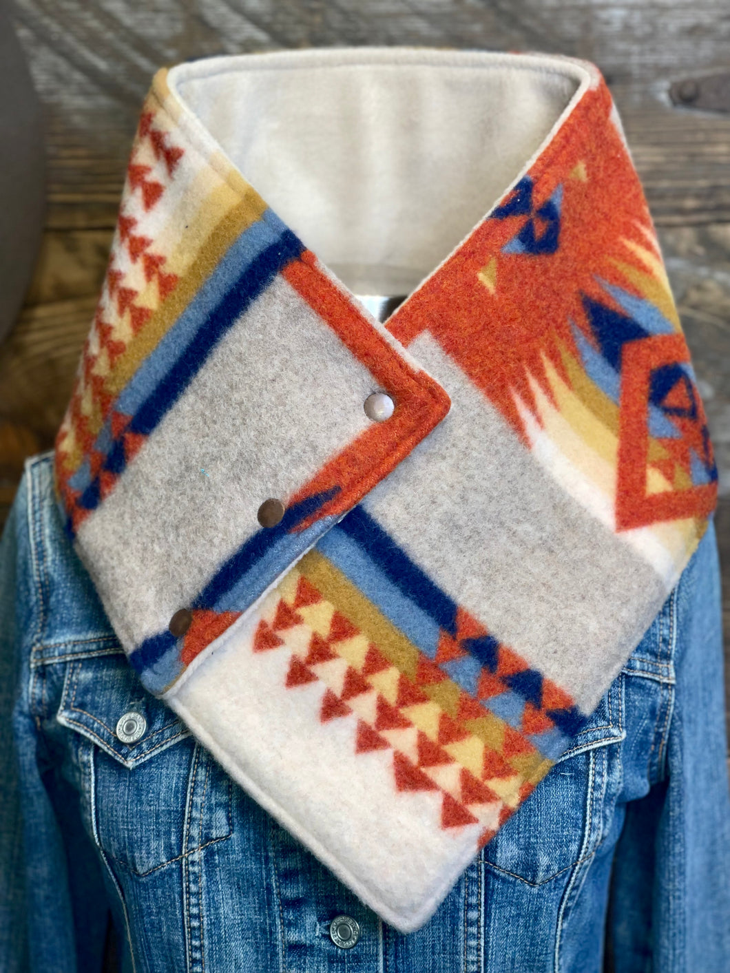 Chili Chief Joseph with luxe oatmeal fleece WildWool