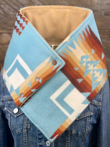 Aqua Chief Joseph with luxe camel fleece WildWool