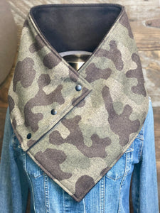 Light-weight Camo with luxe black fleece WildWool