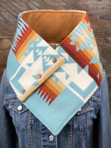 Aqua Chief Joseph with luxe camel fleece WildWool