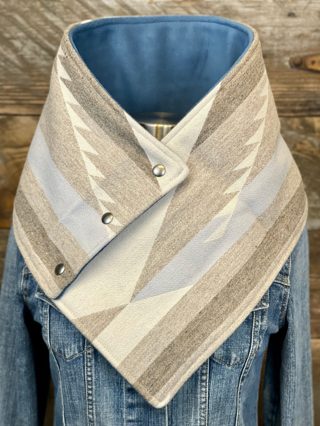 White Sands with luxe slate blue fleece WildWool