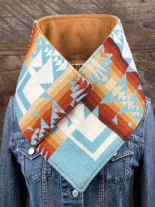 Aqua Chief Joseph with luxe camel fleece WildWool