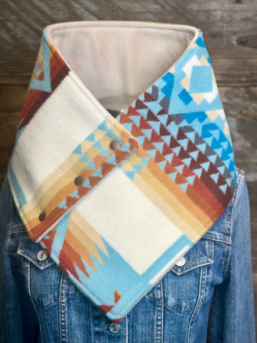 Aqua Chief Joseph with luxe oatmeal fleece WildWool