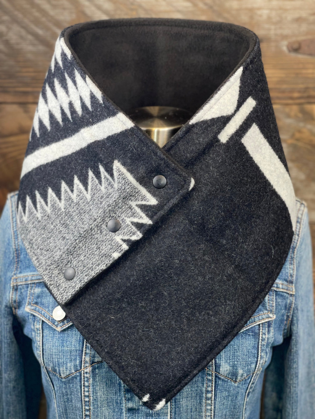 Los Ojos with luxe black fleece WildWool