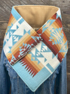 Aqua Chief Joseph with luxe camel fleece WildWool