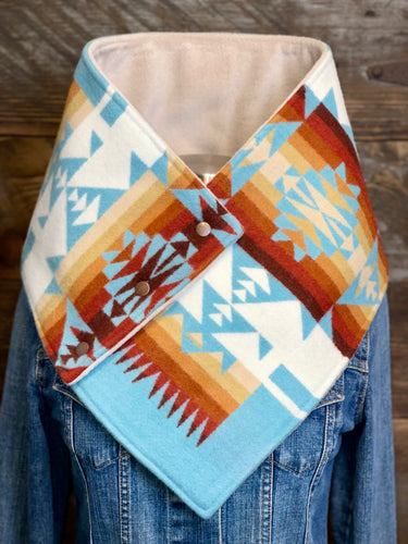 Aqua Chief Joseph with luxe oatmeal fleece WildWool