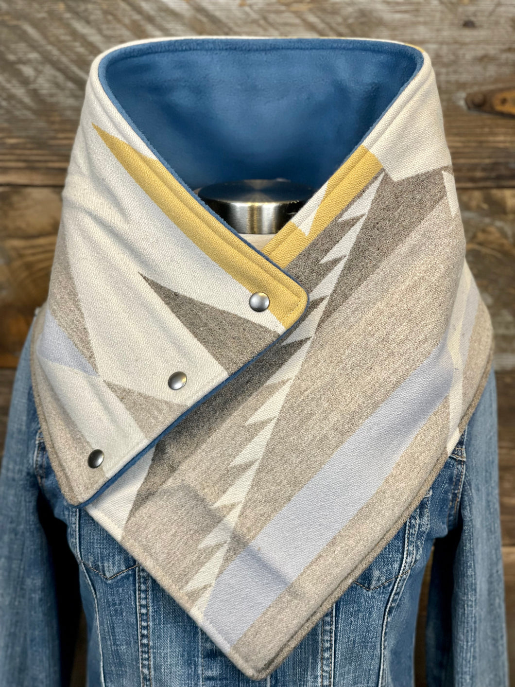 White Sands with luxe slate blue fleece WildWool