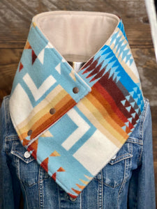 Aqua Chief Joseph with luxe oatmeal fleece WildWool