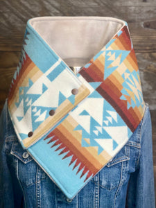Aqua Chief Joseph with luxe oatmeal fleece WildWool