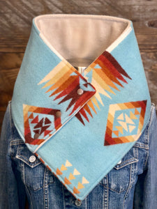Aqua Chief Joseph with luxe oatmeal fleece WildWool