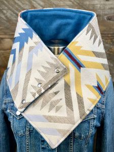 White Sands with luxe slate blue fleece WildWool