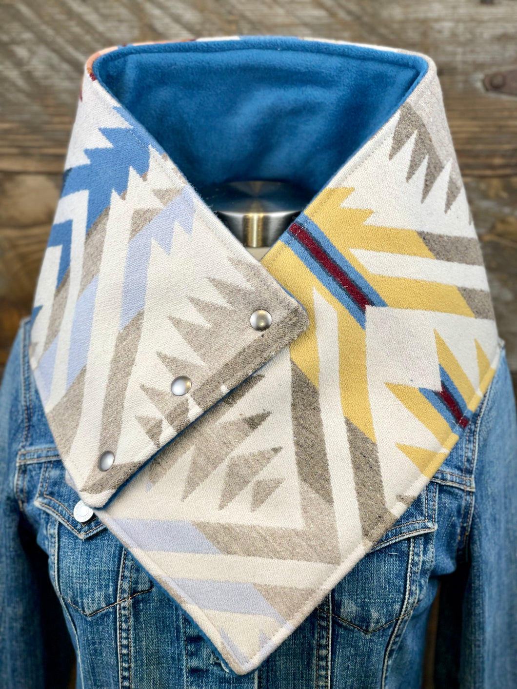 White Sands with luxe slate blue fleece WildWool