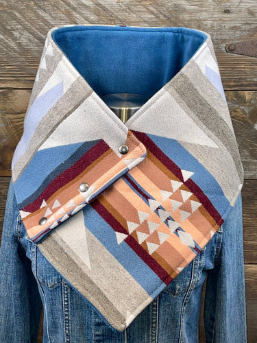 White Sands with luxe slate blue fleece WildWool