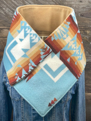 Aqua Chief Joseph with luxe camel fleece WildWool