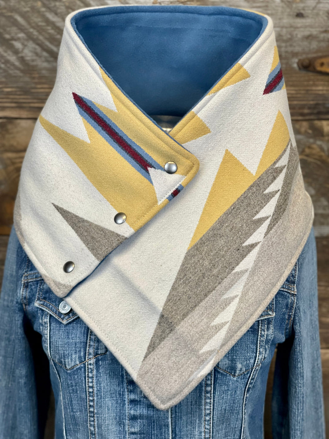 White Sands with luxe slate blue fleece WildWool