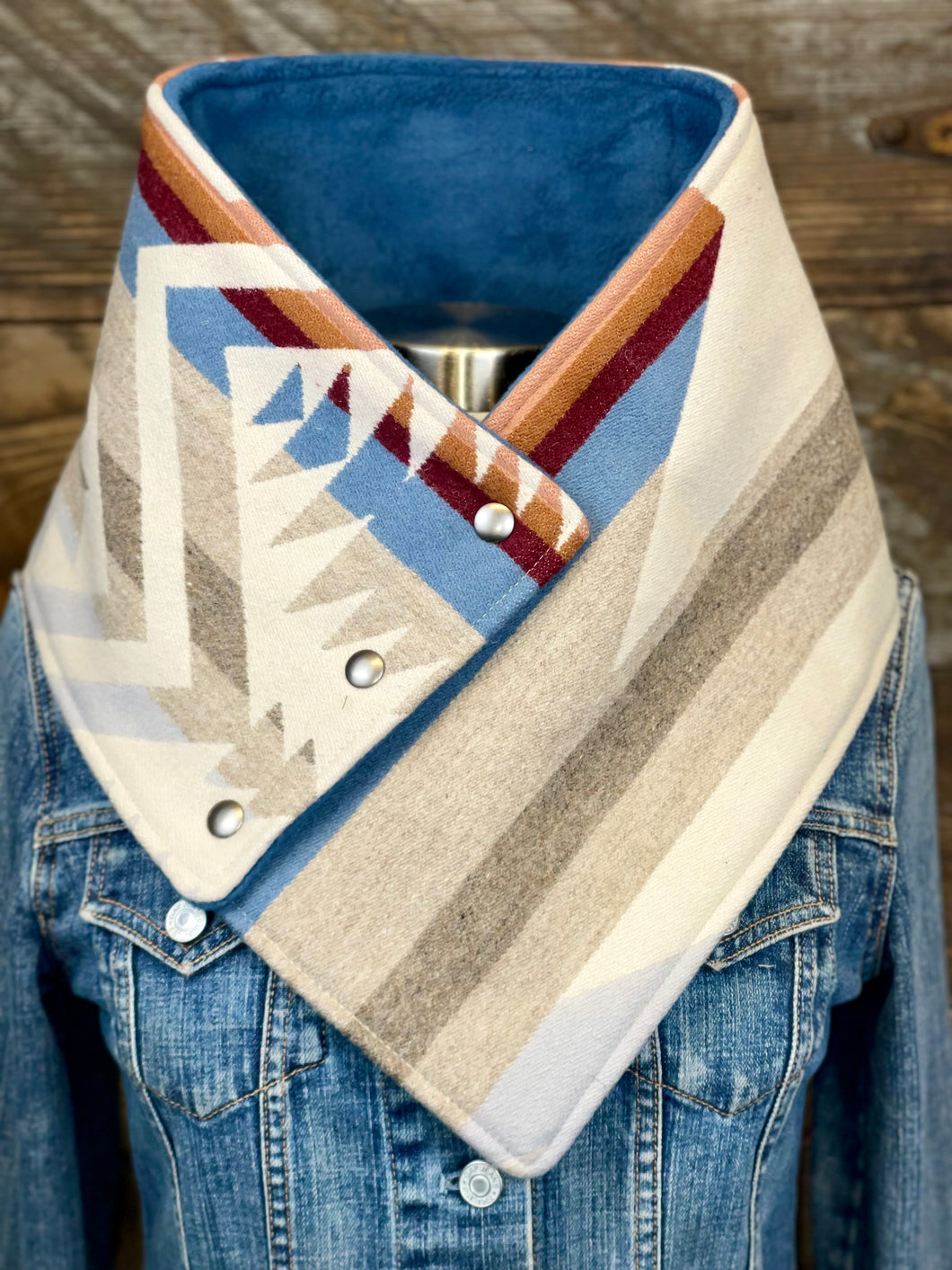 White Sands with luxe slate blue fleece WildWool