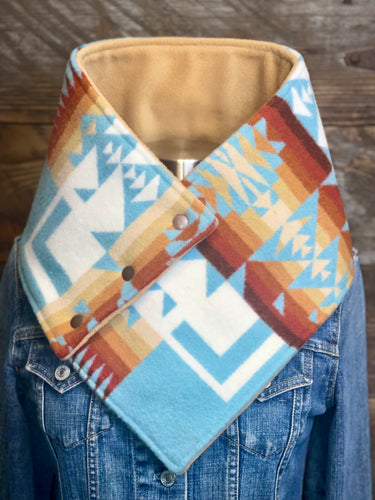 Aqua Chief Joseph with luxe camel fleece WildWool